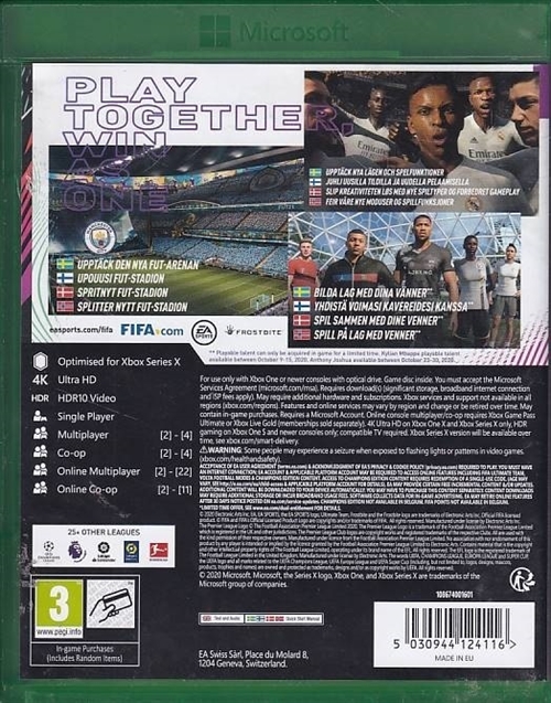 Fifa 21 Championship Edition - XBOX Series X (A Grade) (Genbrug)